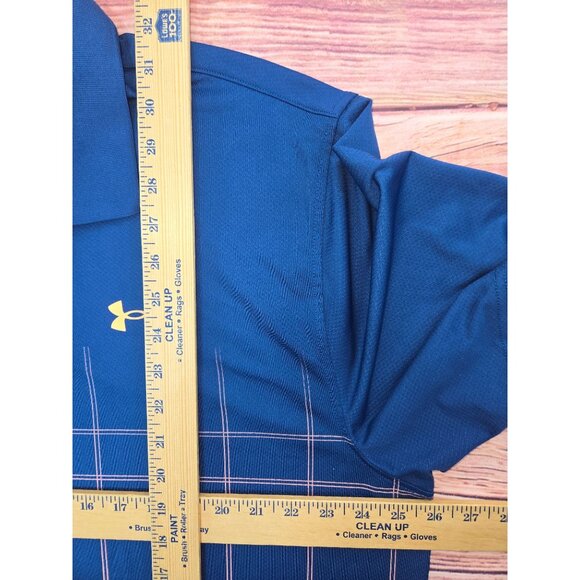 Under Armour Mens Performance Polo XXL Blue Loose Fit - Picture 9 of 9